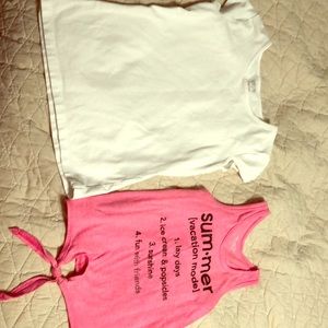 Two size 6 shirts